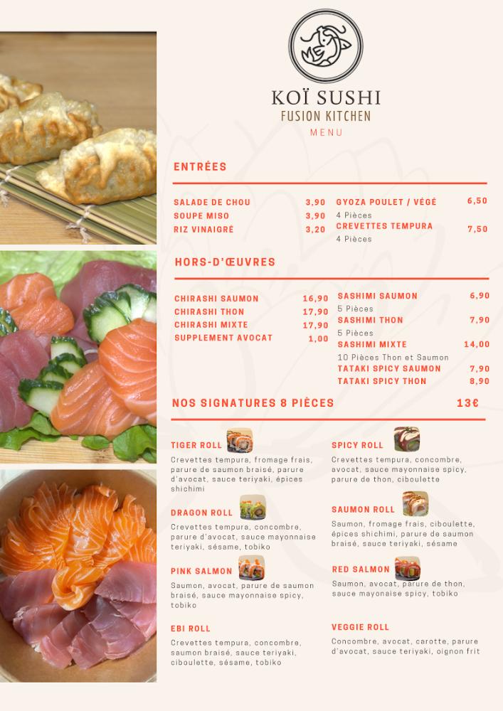 KOÏ SUSHI - DRAGON D’OR - Menu Image 3
